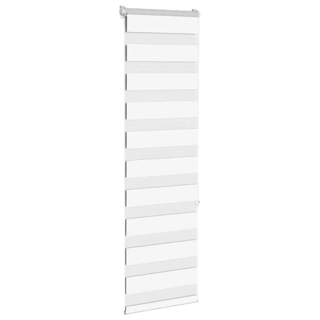 Vidaxl zebra rolgordijn 50x150 cm stofbreedte 45,9cm polyester wit