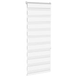 Vidaxl Zebra Roller Blind 55x150 cm Støvbredde 50,9 cm Polyester hvit