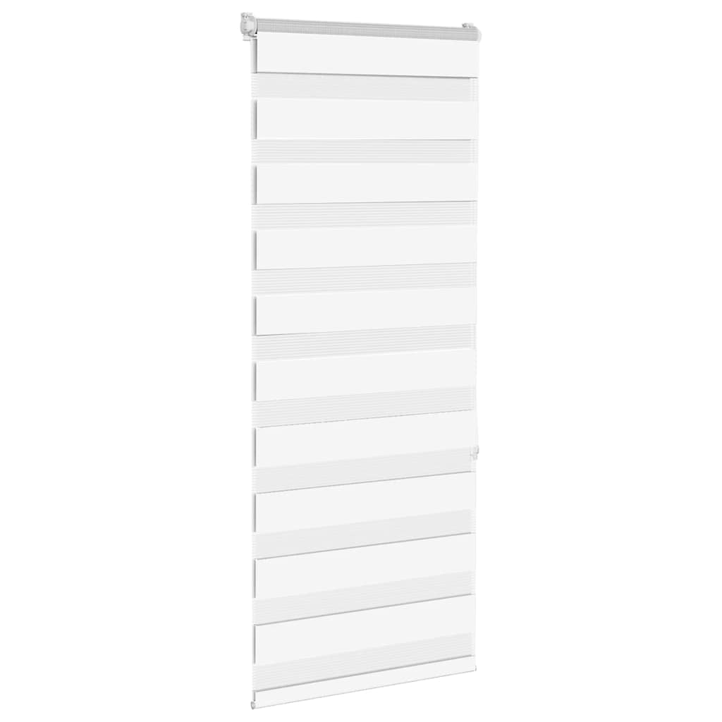 Vidaxl Zebra Roller Blind 60x150 cm Szerokość pyłu 55,9 cm poliestrowa biała