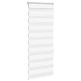 Vidaxl Zebra Roller Blind 60x150 cm Szerokość pyłu 55,9 cm poliestrowa biała