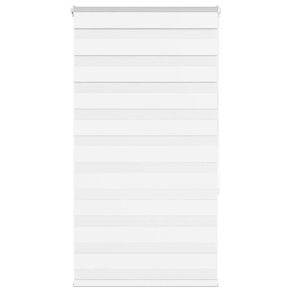 Vidaxl Zebra Roller Blind 75x150 cm Širina prahu 70,9 cm poliestrska bela