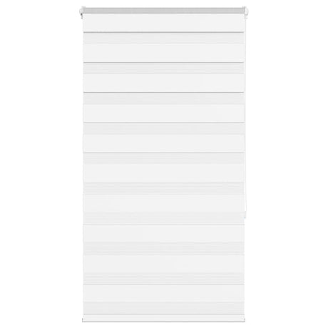 Vidaxl zebra rolgordijn 75x150 cm stofbreedte 70,9 cm polyester wit