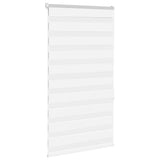 Vidaxl Zebra Roller Blind 75x150 cm Staubbreite 70,9 cm Polyester weiß