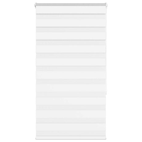 Vidaxl zebra rolgordijn 80x150 cm stofbreedte 75,9 cm polyester wit