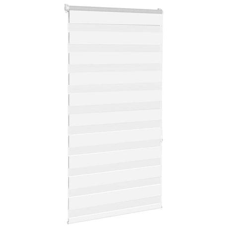 Vidaxl zebra rolgordijn 80x150 cm stofbreedte 75,9 cm polyester wit