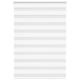 Vidaxl Zebra Roller Blind 105x150 cm Szerokość pyłu 100,9 cm poliestrowa biała