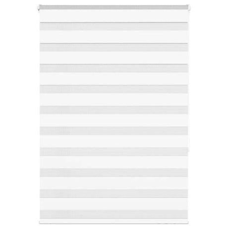 Vidaxl zebra rolgordijn 105x150 cm stofbreedte 100,9cm polyester wit