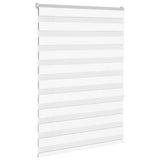 Vidaxl Zebra roller blind 105x150 cm dust width 100.9 cm polyester white