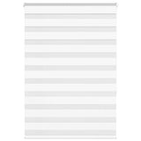 Vidaxl Zebra Roller Blind 115x150 cm Staubbreite 110,9 cm Polyester weiß