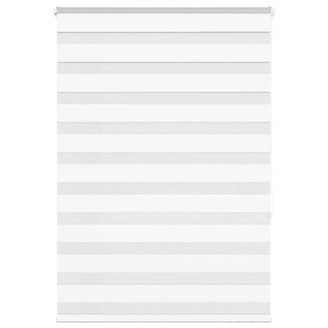 Vidaxl zebra rolgordijn 115x150 cm stofbreedte 110,9cm polyester wit