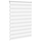 Vidaxl Zebra Rouleau aveugle 115x150 cm Largeur de poussière 110,9 cm Polyester blanc