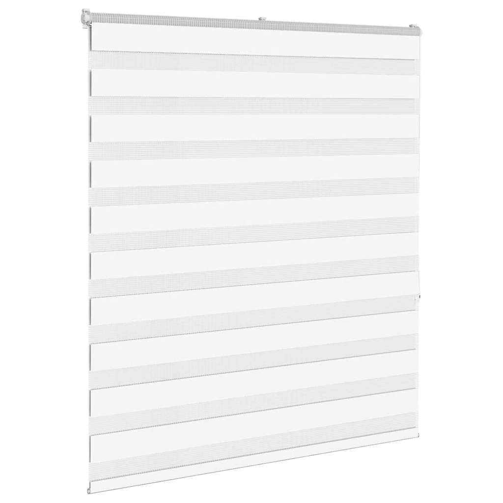 Vidaxl Zebra roller blind 120x150 cm dust width 115.9 cm polyester white