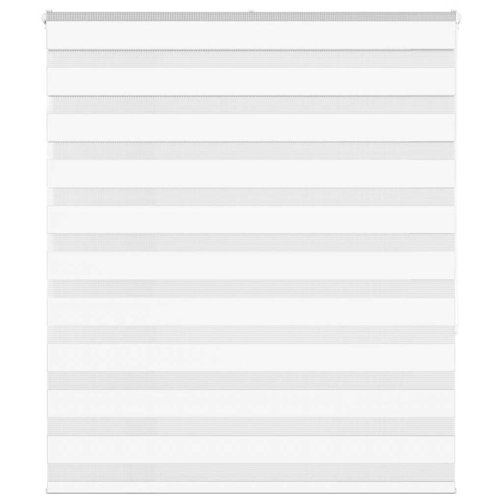 Vidaxl Zebra roller blind 125x150 cm dust width 120.9 cm polyester white