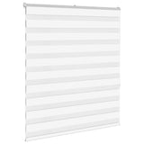 Vidaxl Zebra Roller Blind 130x150 cm Szerokość pyłu 125,9 cm poliestrowa biała