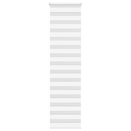Vidaxl zebra rolgordijn 65x200 cm stofbreedte 60,9 cm polyester wit