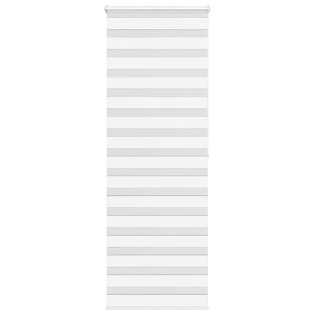 Vidaxl zebra rolgordijn 75x200 cm stofbreedte 70,9 cm polyester wit