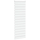 Vidaxl Zebra Rouleau aveugle 80x200 cm Largeur de poussière 75,9 cm Blanc en polyester