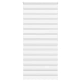 Vidaxl Zebra Roller Blind 105x200 cm Szerokość pyłu 100,9 cm poliestrowa biała