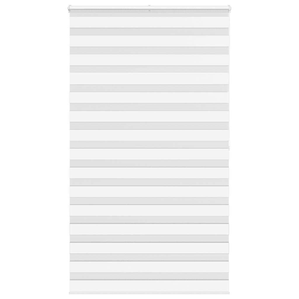 Vidaxl Zebra Rouleau aveugle 120x200 cm Largeur de poussière 115,9 cm Polyester blanc