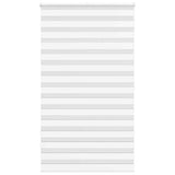 Vidaxl Zebra Roller Blind 125x200 CM Fabric Ancho de 120.9 cm de poliéster blanco