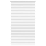 Vidaxl zebra rolgordijn 125x200 cm stofbreedte 120,9cm polyester wit
