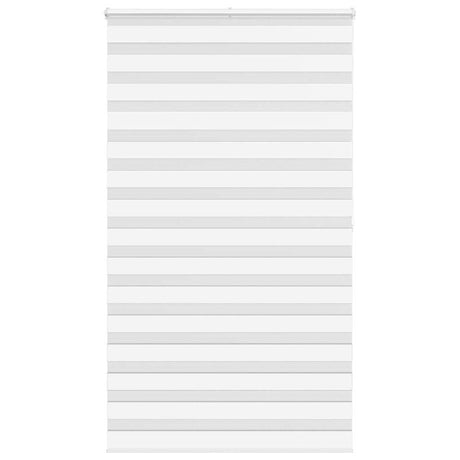 Vidaxl zebra rolgordijn 125x200 cm stofbreedte 120,9cm polyester wit
