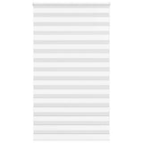 Vidaxl zebra rolgordijn 135x200 cm stofbreedte 130,9cm polyester wit