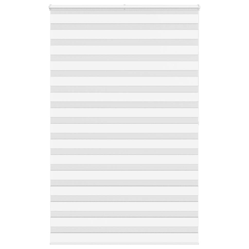 Vidaxl zebra rullo cieco 140x200 cm Larghezza polvere 135,9 cm in poliestere bianco