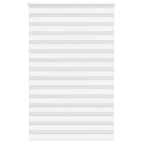 Vidaxl Zebra Roller Blind 140x200 cm Staubbreite 135,9 cm Polyester weiß