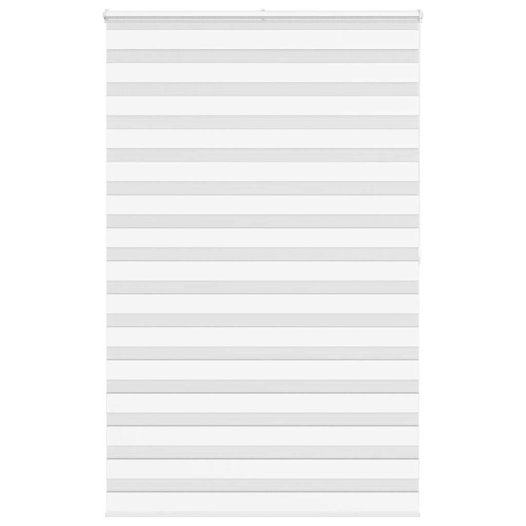 Vidaxl Zebra Roller Blind 145x200 cm Staubbreite 140,9 cm Polyester weiß