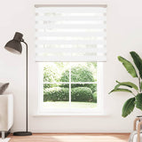 Vidaxl Zebra roller blind 150x200 cm dust width 145.9 cm polyester white