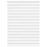 Vidaxl zebra rullo cieco 155x200 cm Larghezza tessuto 150,9 cm in poliestere bianco