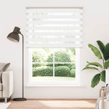 Vidaxl Zebra Roller Blind 165x200 cm støvbredde 160,9 cm polyester hvid