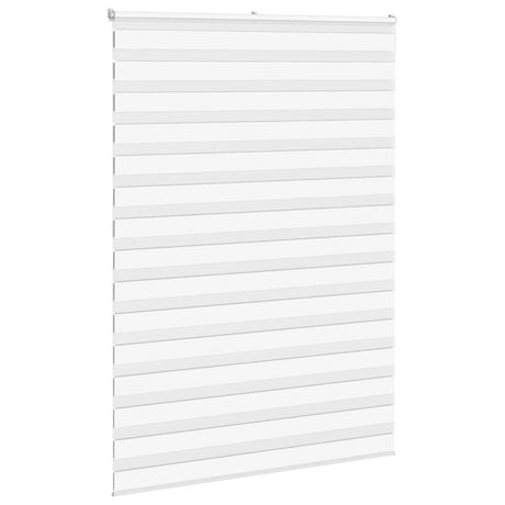 Vidaxl zebra rolgordijn 165x200 cm stofbreedte 160,9cm polyester wit