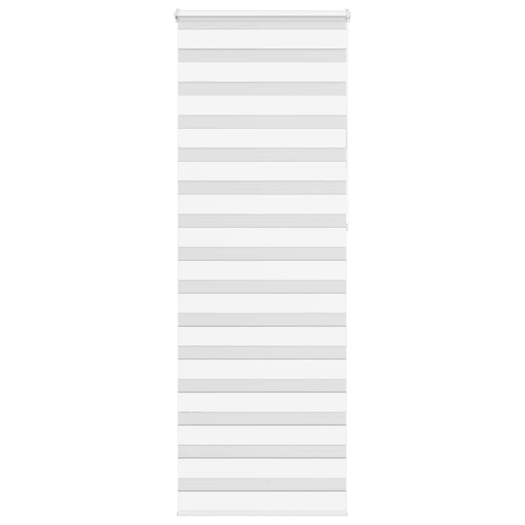 Vidaxl Zebra Roller Blind 75x230 cm Širina tkanine 70,9 cm poliestrska bela