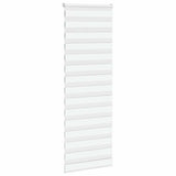 Vidaxl Zebra Roller Blind 75x230 cm Larghezza tessuto 70,9 cm Polyester White