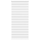 Vidaxl zebra rolgordijn 100x230 cm stofbreedte 95,9 cm polyester wit