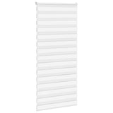 Vidaxl zebra rolgordijn 100x230 cm stofbreedte 95,9 cm polyester wit