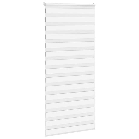 Vidaxl zebra rolgordijn 100x230 cm stofbreedte 95,9 cm polyester wit