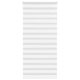 Vidaxl Zebra Roller Blind 105x230 cm Stof bredde 100,9 cm polyester hvid