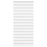 Vidaxl zebra rolgordijn 110x230 cm stofbreedte 105,9cm polyester wit