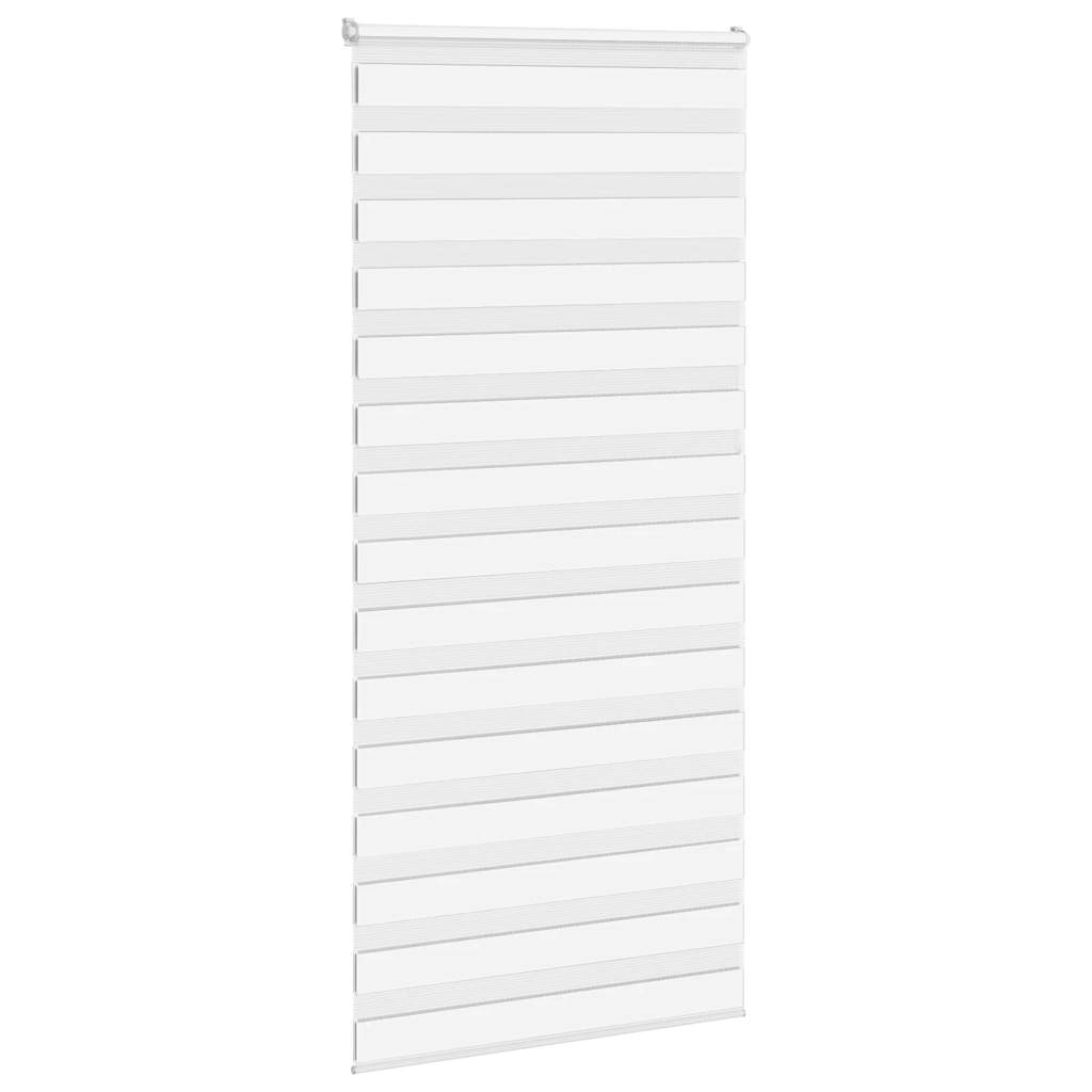 Vidaxl Zebra Roller Blind 110x230 cm Stofbredde 105,9 cm polyester hvid