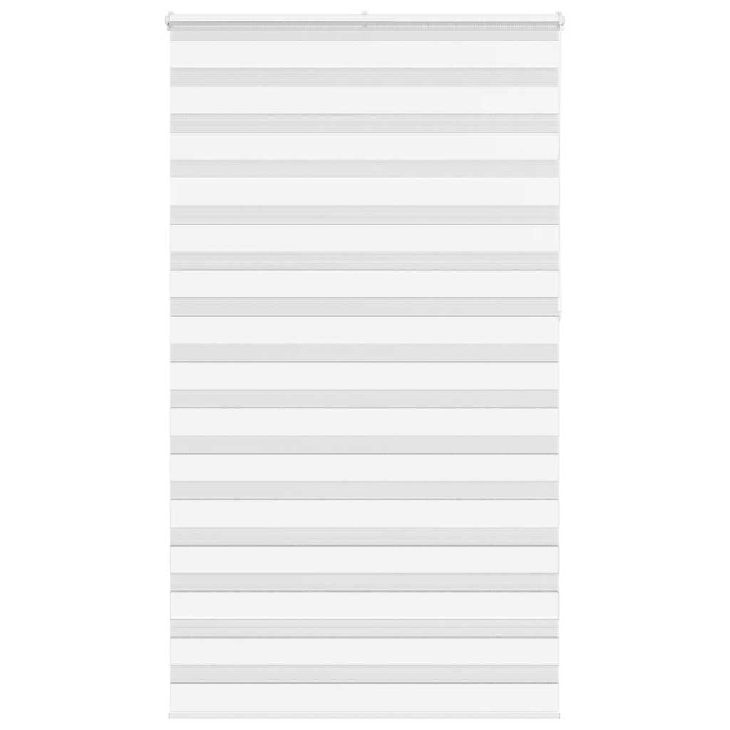 Vidaxl Zebra Roller Blind 120x230 CM Szerokość tkaniny 115,9 cm poliestrowa Biała