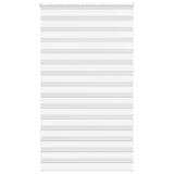 Vidaxl Zebra Roller Blind 120x230 cm Stoffbreite 115,9 cm Polyester Weiß