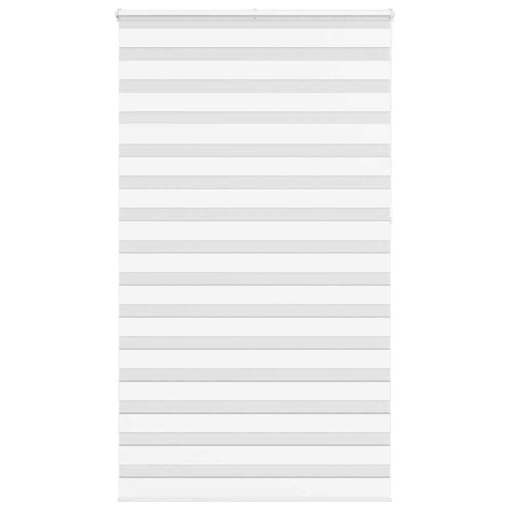 Vidaxl Zebra Rouleau aveugle 130x230 cm Largeur de tissu 125,9 cm Blanc en polyester