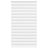 Vidaxl zebra rolgordijn 130x230 cm stofbreedte 125,9cm polyester wit
