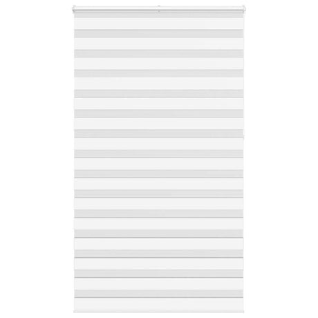 Vidaxl zebra rolgordijn 130x230 cm stofbreedte 125,9cm polyester wit