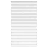 Vidaxl zebra rolgordijn 135x230 cm stofbreedte 130,9cm polyester wit