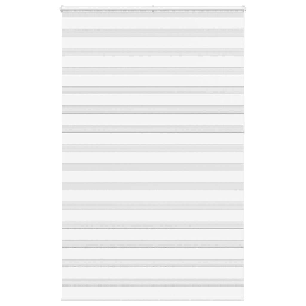 Vidaxl Zebra roller blind 140x230 cm Fabric width 135.9 cm Polyester White