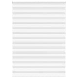 Vidaxl Zebra Roller Blind 155x230 cm Stoffbreite 150,9 cm Polyester weiß